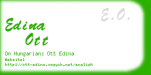 edina ott business card